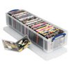 Opbergbox Really Useful 22 liter 800x255x155mm transparant wit foto