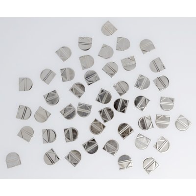 Attache-coins Westcott aluminium argenté boîte 100 pièces