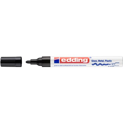 Paintmarker edding 750 op oliebasis 2-4mm creatief zwart