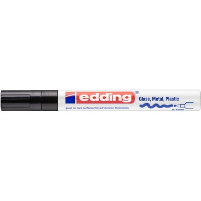 Paintmarker edding 750 op oliebasis 2-4mm creatief zwart