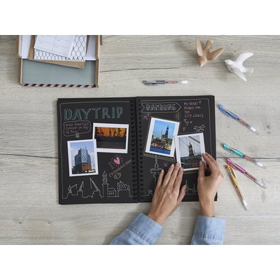 Roller encre gel edding 2185 Fin argent