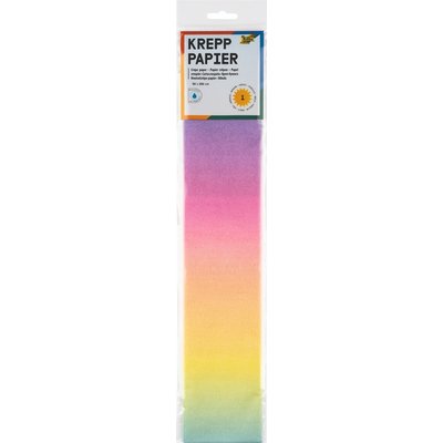 Crêpepapier Folia 50x250cm 10vel 1650 regenboog