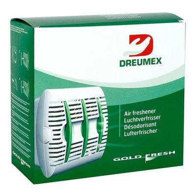 Luchtverfrisserdispenser Dreumex Gold Fresh wit