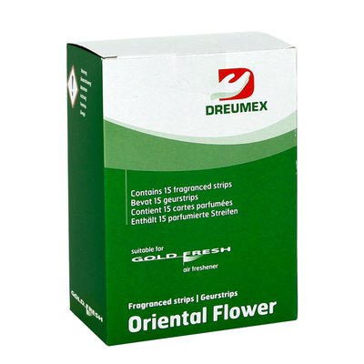 Luchtverfrisser Dreumex Gold Fresh Oriental Flower 15 strips