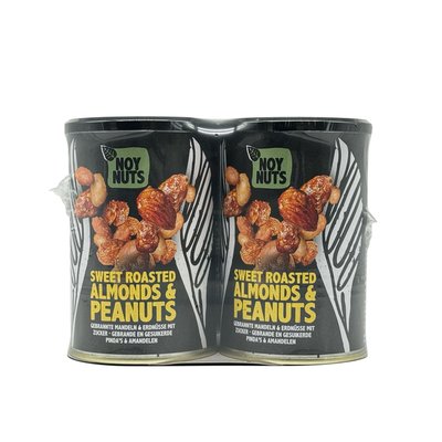 Cacahuètes NoyNuts sucrées et grillées avec des amandes boîte 135g