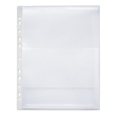 Pochette à soufflet Ocford A4 PP 200µ transparent avec rabat 10 pièces