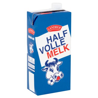 Melk Landhof halfvol houdbaar pak 1 liter