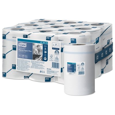 Poetspapier Tork M3 Reflex Plus Advanced 2-laags 200 vel wit 473474