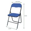 Chaise pliante BRASQ FC100 bleu-noir Photo