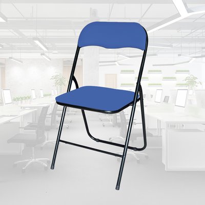 Chaise pliante BRASQ FC100 bleu-noir
