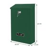 Brievenbus BRASQ PB100 Basic wand groen foto