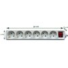 Multiprise BRASQ 6 prises 1,4m blanc Photo