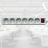 Multiprise BRASQ 6 prises 1,4m blanc Photo