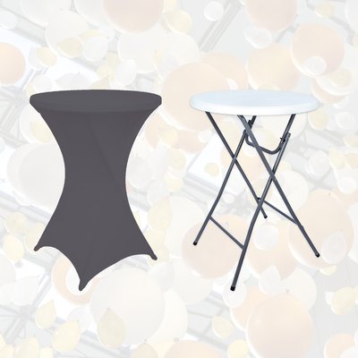 Housse BRASK pour table haute 80cm anthracite