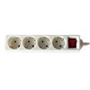 Multiprise BRASQ 4 prises 1,4m blanc Photo