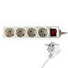 Multiprise BRASQ 4 prises 1,4m blanc Photo
