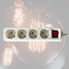 Multiprise BRASQ 4 prises 1,4m blanc Photo