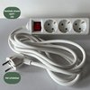 Multiprise BRASQ 3 prises 1,4m blanc Photo