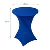 Housse BRASK pour table haute 80cm bleu Photo