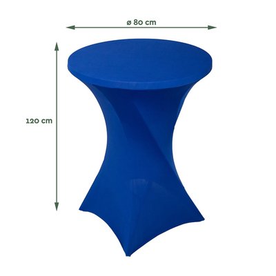 Housse BRASK pour table haute 80cm bleu