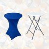 Housse BRASK pour table haute 80cm bleu Photo