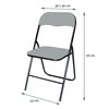 Chaise pliante BRASQ FC100 gris-noir Photo