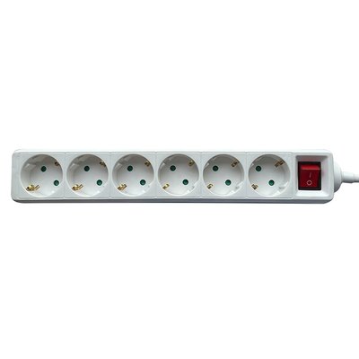 Stekkerdoos BRASQ 6 voudig 3 meter wit