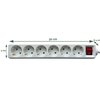 Stekkerdoos BRASQ 6 voudig 3 meter wit photo