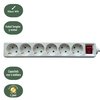 Stekkerdoos BRASQ 6 voudig 3 meter wit photo