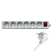 Stekkerdoos BRASQ 6 voudig 3 meter wit photo