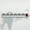 Stekkerdoos BRASQ 6 voudig 3 meter wit photo