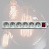 Stekkerdoos BRASQ 6 voudig 3 meter wit photo