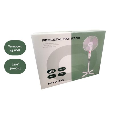 Statiefventilator BRASQ F300 Ø 40cm wit