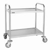Chariot de service Vogue inox 2 plateaux 82,5x71cm Photo