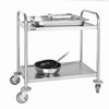 Chariot de service Vogue inox 2 plateaux 82,5x71cm Photo