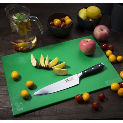 Planche à découper Hygiplas LDPE 450x300x10mm vert