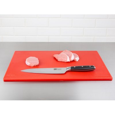 Snijplank Hygiplas LDPE 450x300x10 mm rood