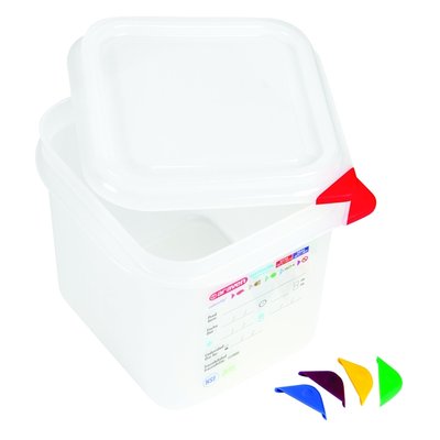 Voedseldoos Araven GN 1/6 met deksel 2600 ml 4 stuks