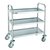Chariot de service Vogue inox 3 plateaux 82,5x71cm