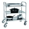 Chariot de service Vogue inox 3 plateaux 82,5x71cm Photo