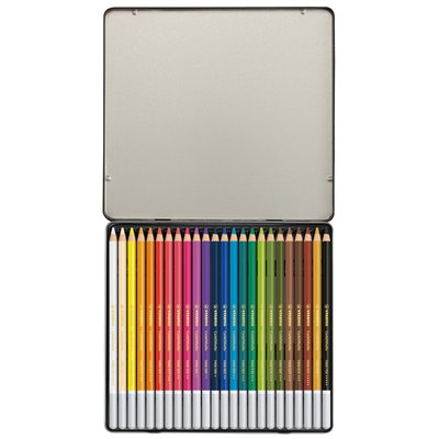 Crayon craie pastel STABILO CarbOthello assorti boîte 24 pièces