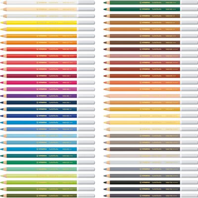 Crayon craie pastel STABILO CarbOthello assorti boîte 48 pièces