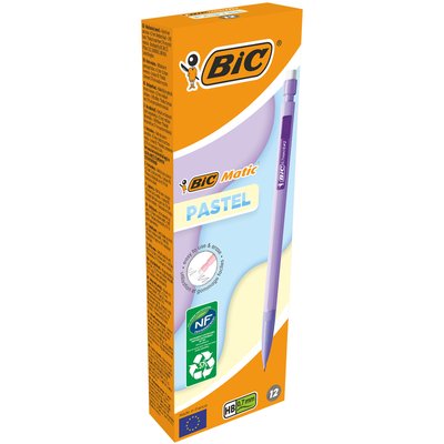 Vulpotlood Bic Matic Pastel HB 0.7mm pastel assorti