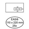 Envelop Quantore 110x220mm venster 3x10cm rechts zelfklevend 25 stuks photo