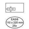 Envelop Quantore 110x220mm venster 3x10cm links zelfklevend 25 stuks foto
