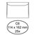 Envelop Quantore bank C6 114x162mm wit 25 stuks