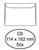 Envelop Quantore bank C6 114x162mm wit 50 stuks