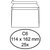 Envelop Quantore bank C6 114x162mm zelfklevend wit 25 stuks