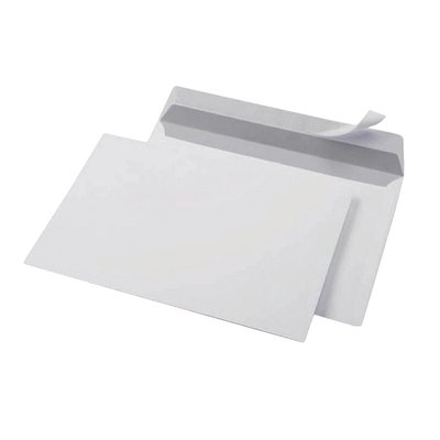 Envelop Quantore bank C6 114x162mm zelfklevend wit 25 stuks