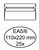 Envelop Quantore bank EA5/6 110x220mm zelfklevend wit 25 stuks